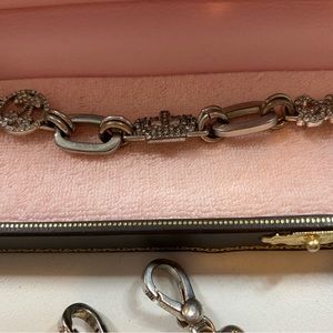 Juicy Couture charm bracelet with 2 charms